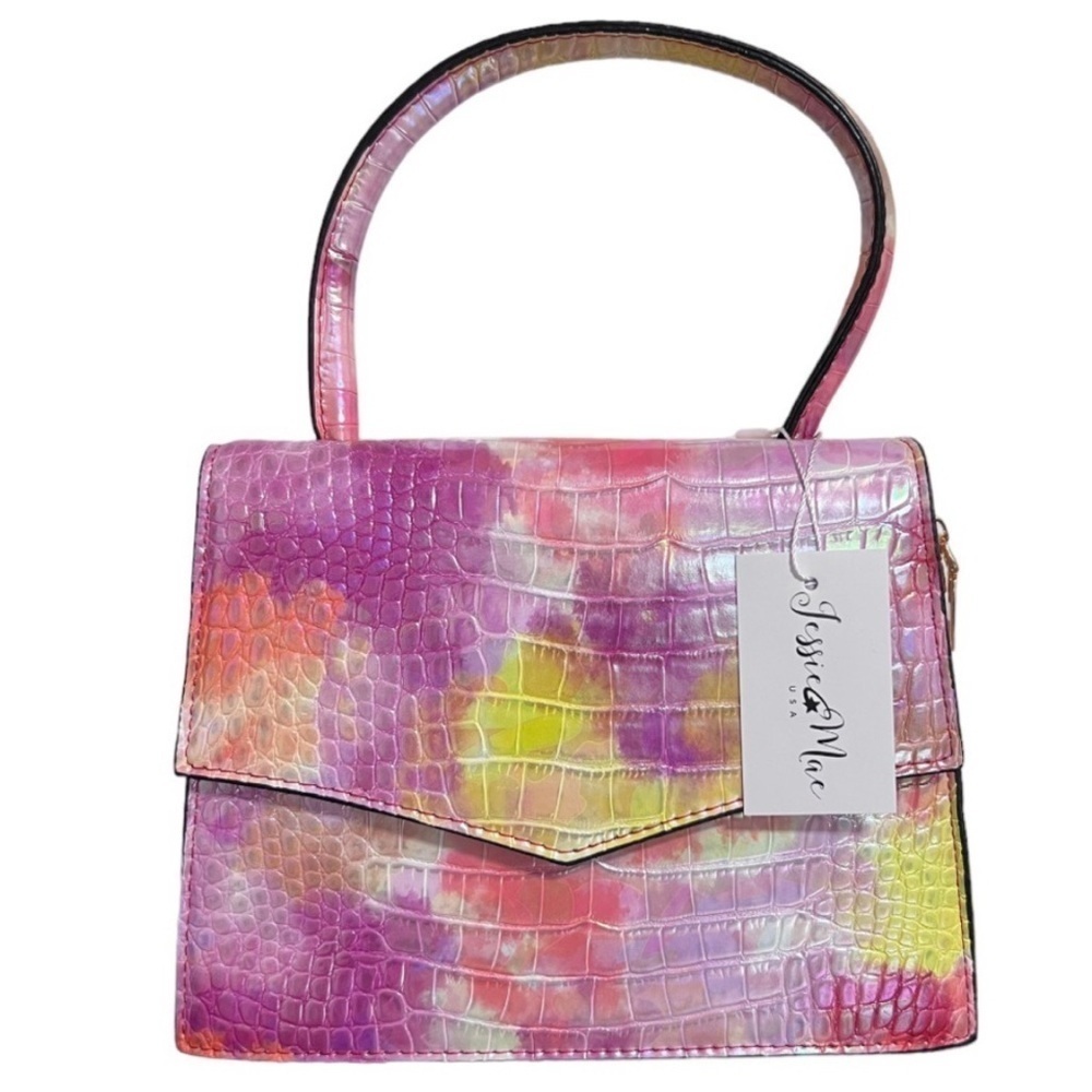 Jessie Mae Tie Dye handbag, detachable crossbody strap, NWT